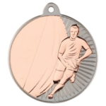 New 50mm Two Toned Rugby Medal Bronze