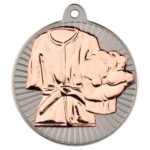 New 50mm Two Toned Martial Arts Medal Bronze