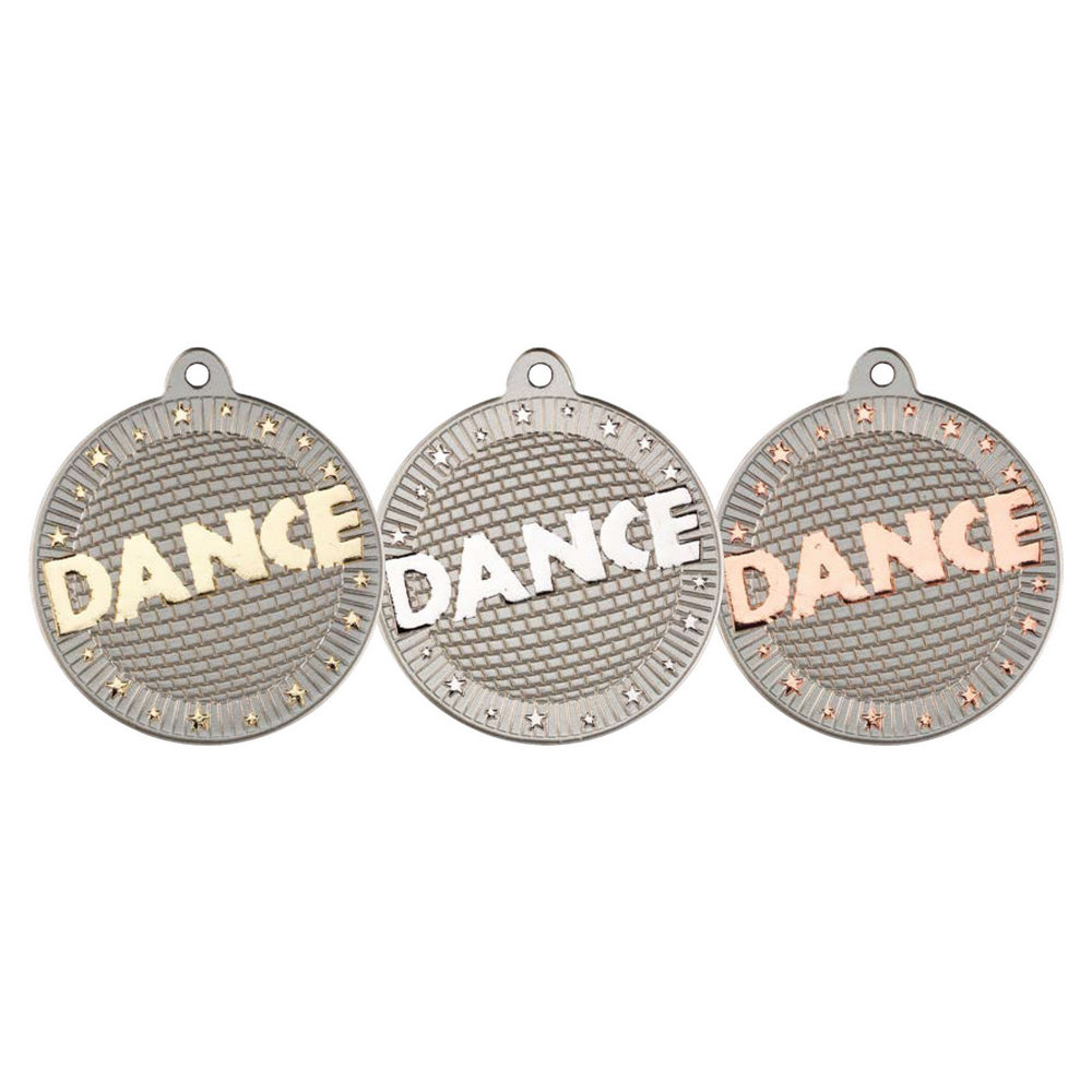 New 50mm Two Toned Dance Medal