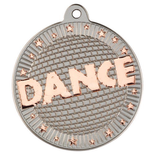 New 50mm Two Toned Dance Medal Bronze