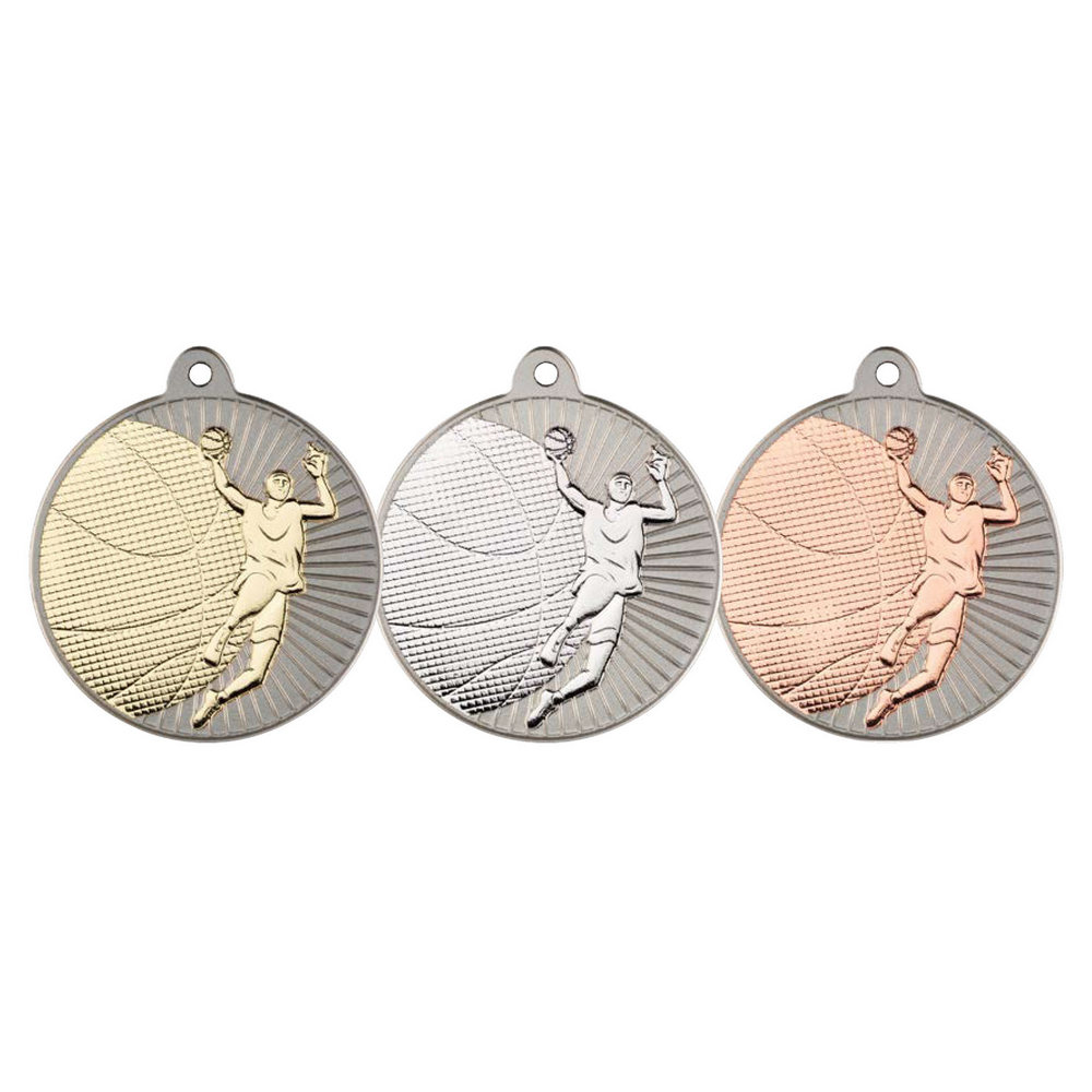 New 50mm Two Toned Netball Medal