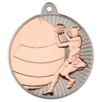 New 50mm Two Toned Netball Medal Bronze