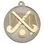 New 50mm Two Toned Hockey Medal Gold