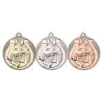 New 50mm Two Toned Horse Medal