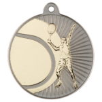 New 50mm Two Toned Tennis Medal Gold