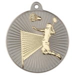 New 50mm Two Toned Badminton Medal Gold