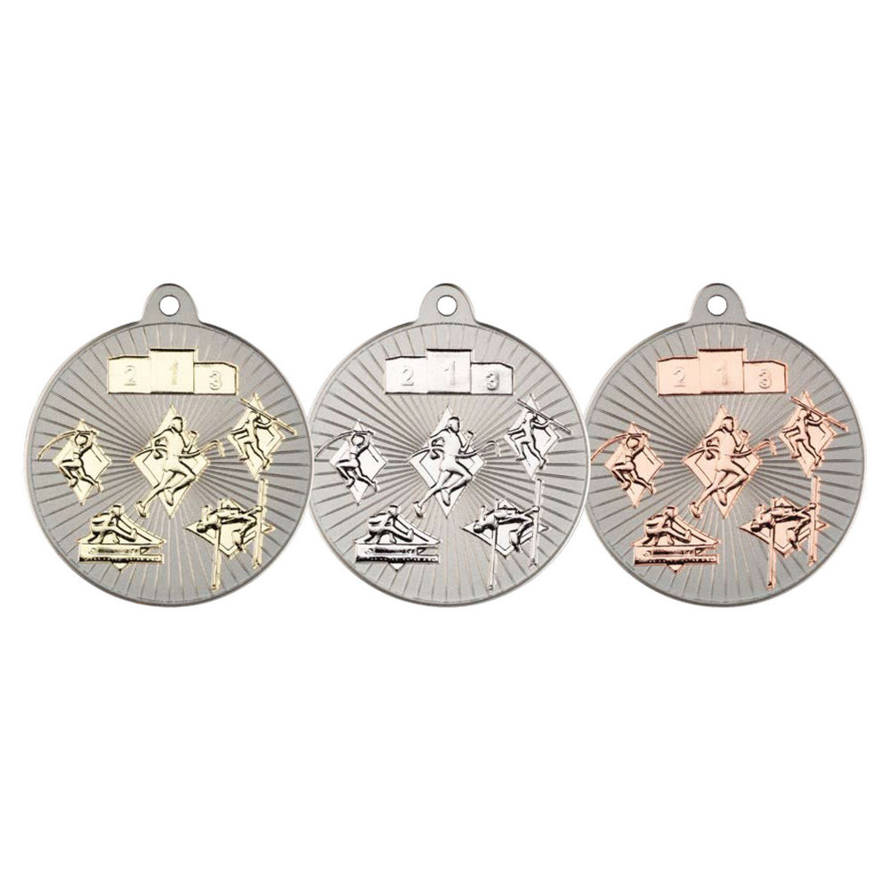 New 50mm Two Toned Multi Athletics Medal