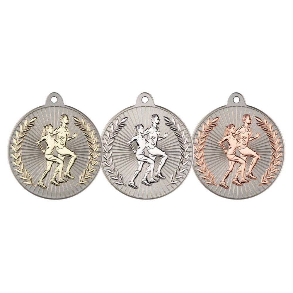 New 50mm Two Toned Running Medal