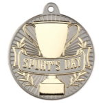 New 50mm Two Toned Sports Day Medal Gold