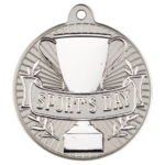 MV32-2New 50mm Two Toned Sports Day Medal Silver