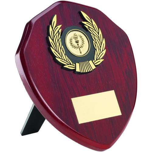 Rosewood Plaque with a Gold or Silver Trim