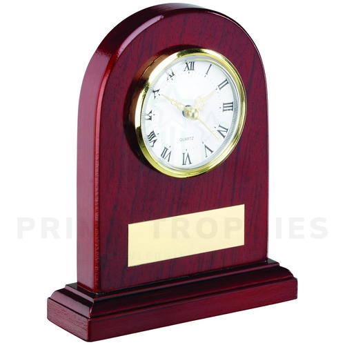 Arched Wooden Clock Trophy