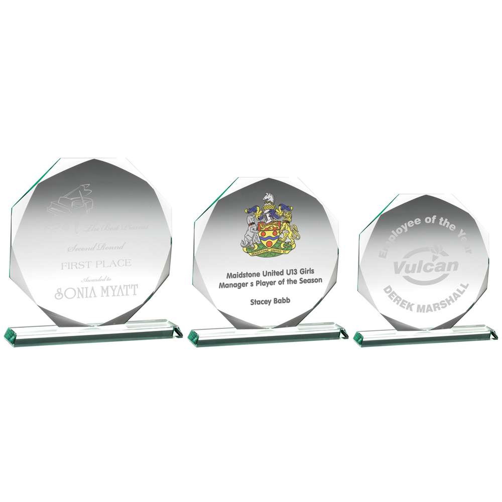 Octagon Jade Glass Award