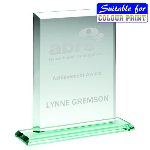 Heavyweight Jade Glass Rectangle Award