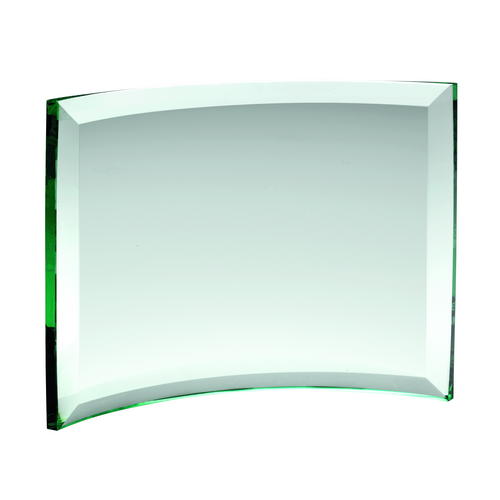 Jade Glass Curved Rectangle Award