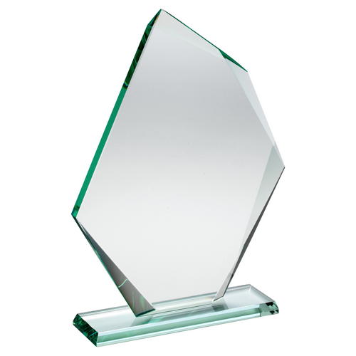 Offset Diamond Jade Glass Award