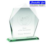 Quality Heptagon Jade Glass Award