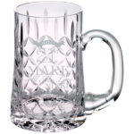 Crystal Cut Glass Tankard with Panel