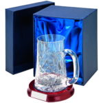 Crystal Cut Glass Tankard with Panel