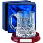 Crystal Cut Glass Tankard with Panel