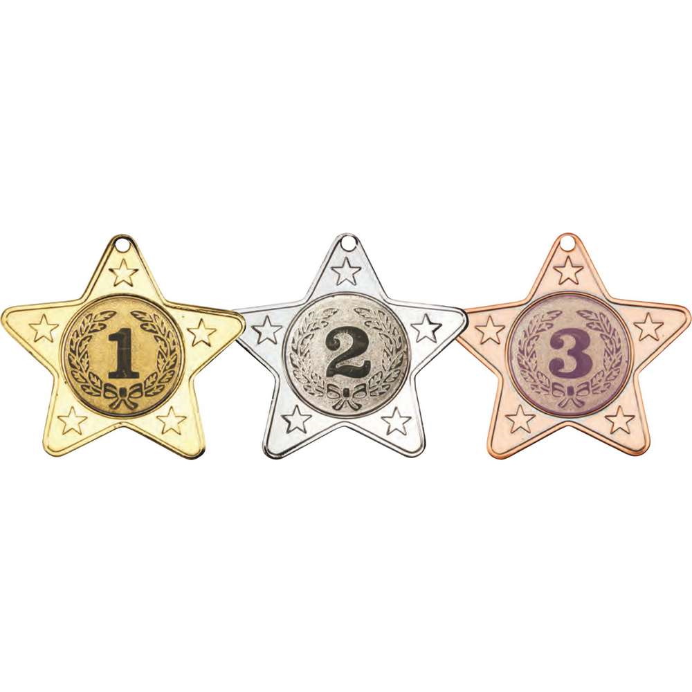 Star Shaped Medal with Changeable Centre