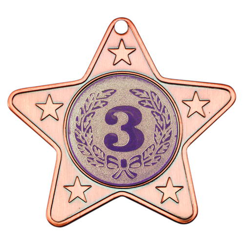 Star Shaped Medal with Changeable Centre