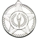 50mm Stiped Star Medal with a Changeable Centre