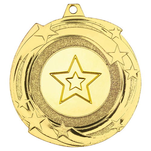 Shiney Star Cyclone Medal with a Changeable Centre