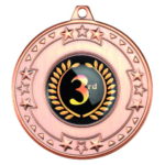 70mm Tri-Star Medal with a Changeable Centre