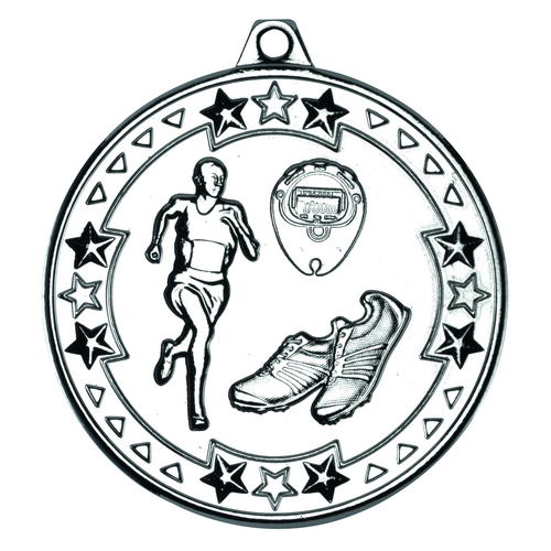 50mm Tri-Star Running Medal