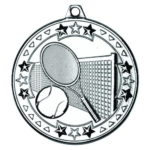 50mm Tri-Star Tennis Medal