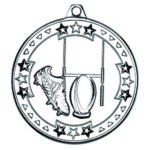 50mm Tri-Star Rugby Medal