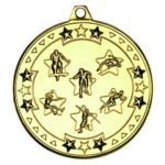 50mm Tri-Star Athletics Medal