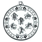 50mm Tri-Star Athletics Medal