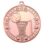 50mm Tri-Star Netball Medal