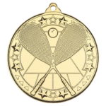 50mm Tri-Star Squash Medal