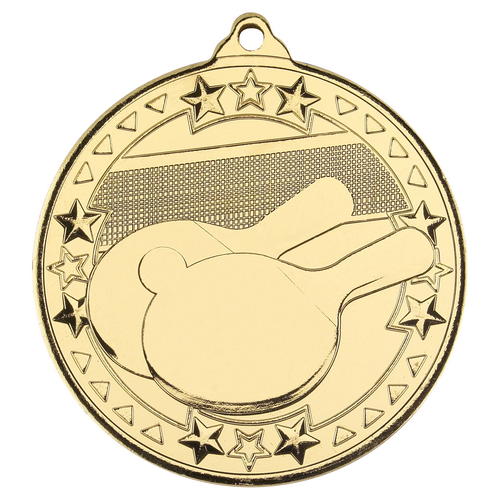 50mm Tri-Star Table Tennis Medal