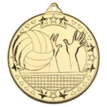 50mm Tri-Star Volleyball Medal