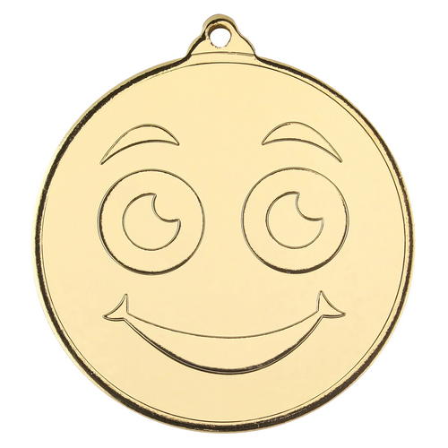 50mm Smiley Face Medal