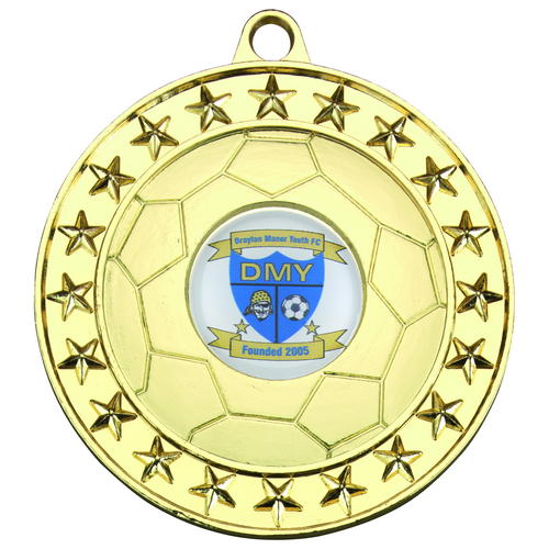 70mm Large Quality Football Medal