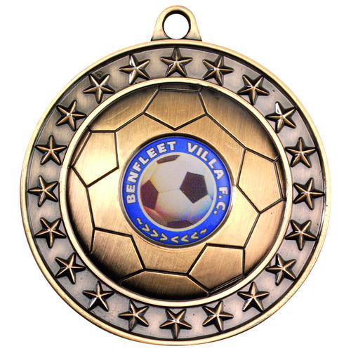 70mm Large Quality Football Medal