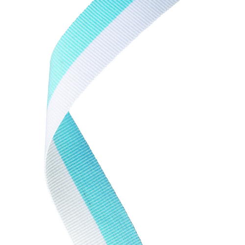 Sky Blue White Medal Ribbon