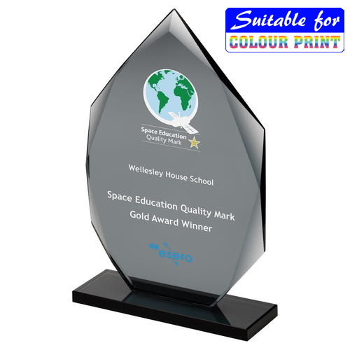 Smoked Black Glass Diamond Award