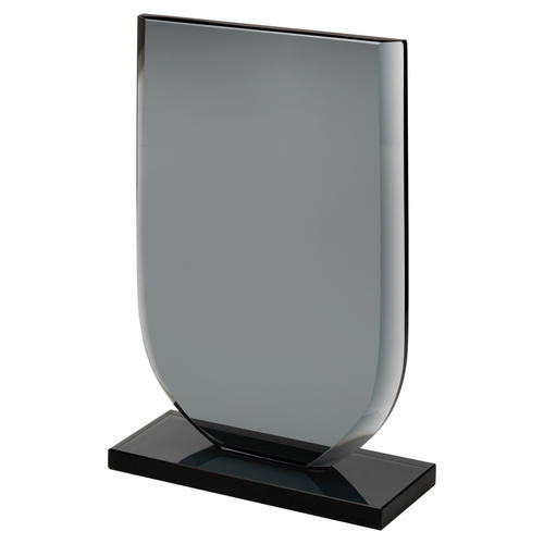 Smoked Black Glass Shield Award