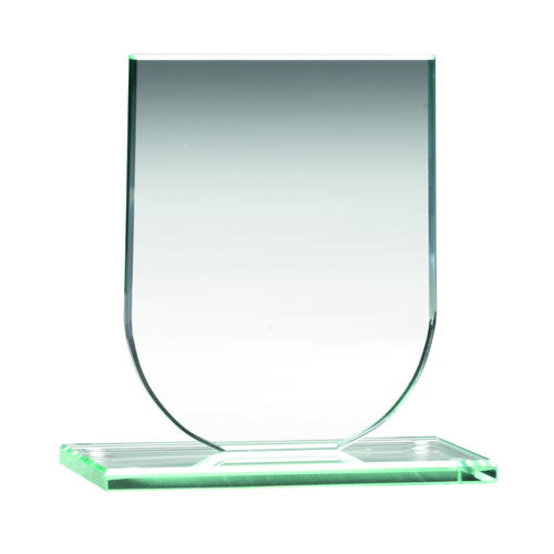 Great Value Shield Jade Glass Award