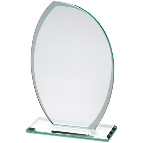 Jade Glass Award with Frosted Sides