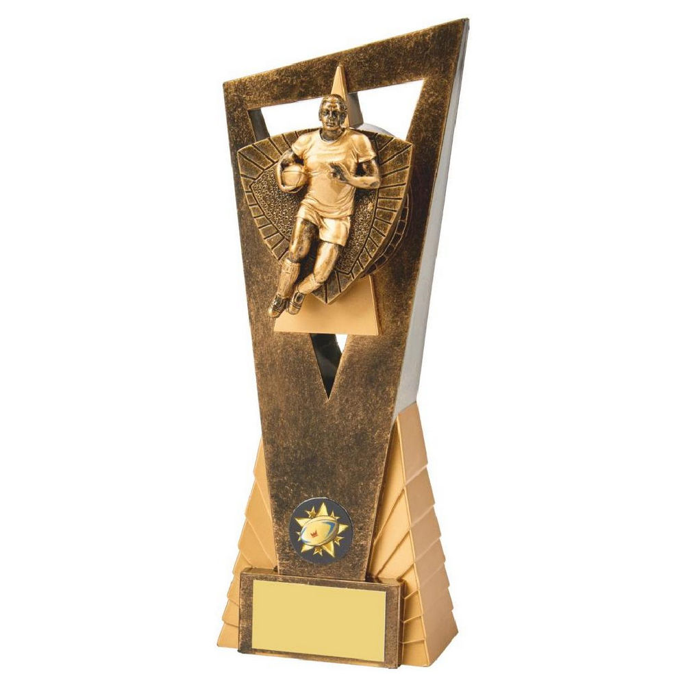 Running Player Edge Rugby Trophy