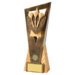 Antique Gold Edge Darts Trophy