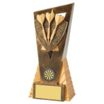 Antique Gold Edge Darts Trophy