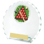 Circular Glass Pool/Snooker Trophy